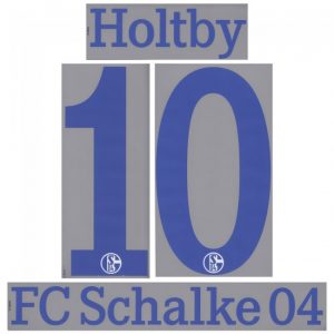 FC Schalke 04 HOLTBY Spieler Flock 25cm fü.adidas Away Trikot 2011-2012-2013