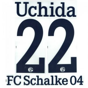 FC Schalke 04 UCHIDA Spieler Flock 25cm für adidas Away Trikot 2014-2015