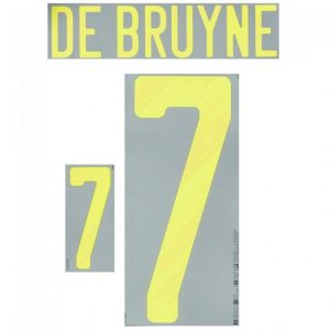 Belgien Belgium DE BRUYNE-Flock adidas Home Trikot EM 2020/2021-WM 2022
