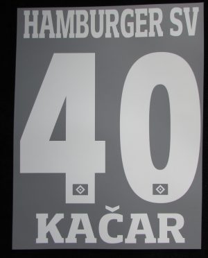 HSV Hamburger SV KACAR Player Flock 25 cm fürs adidas Away Trikot 2016-2017