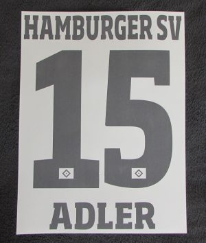 HSV Hamburger SV ADLER Player Flock 25 cm fürs adidas TW/GK Trikot 2015-2016