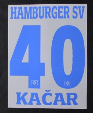 HSV Hamburger SV KACAR Flock 25 cm fürs adidas Home Trikot 2015-2016-2018-2019
