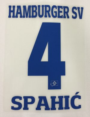 HSV Hamburger SV SPAHIC Flock 25 cm fürs adidas Home Trikot 2015-2016-2018-2019