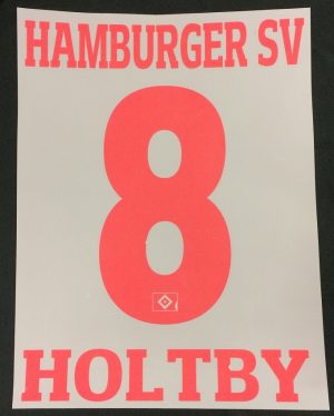 HSV Hamburger SV HOLTBY Player Flock 25 cm fürs adidas Home Trikot 2016-2017