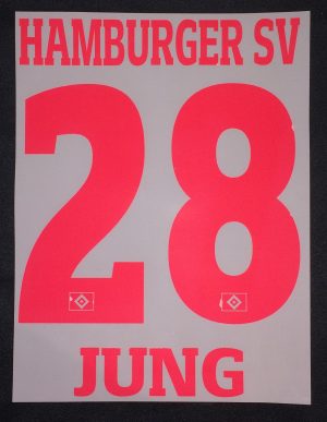 HSV Hamburger SV JUNG Player Flock 25cm fürs adidas Home Trikot 2016-2017