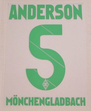 Origin. ANDERSON Rücken-Flock für Borussia Mönchengladbach Gladbach Lotto Trikot