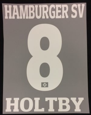 HSV Hamburger SV HOLTBY Player Flock 25 cm für adidas Away Trikot 2016-2017-2018