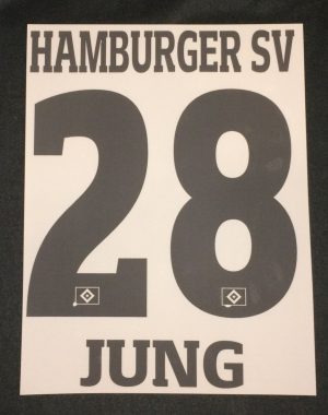 HSV Hamburger SV JUNG Player Flock 25 cm fürs adidas Home Trikot 2017-2018-2019