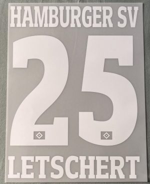 HSV Hamburger SV LETSCHERT Player Flock 25cm f.adidas Away Trikot 2019-2020-2021