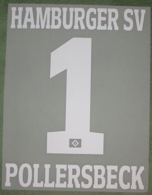 HSV Hamburger SV Pollersbeck Player Flock 25 cm fürs adidas TW/GK Trikot