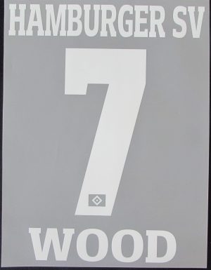HSV Hamburger SV WOOD Player Flock 25 cm fürs adidas Away Trikot 2016-2017
