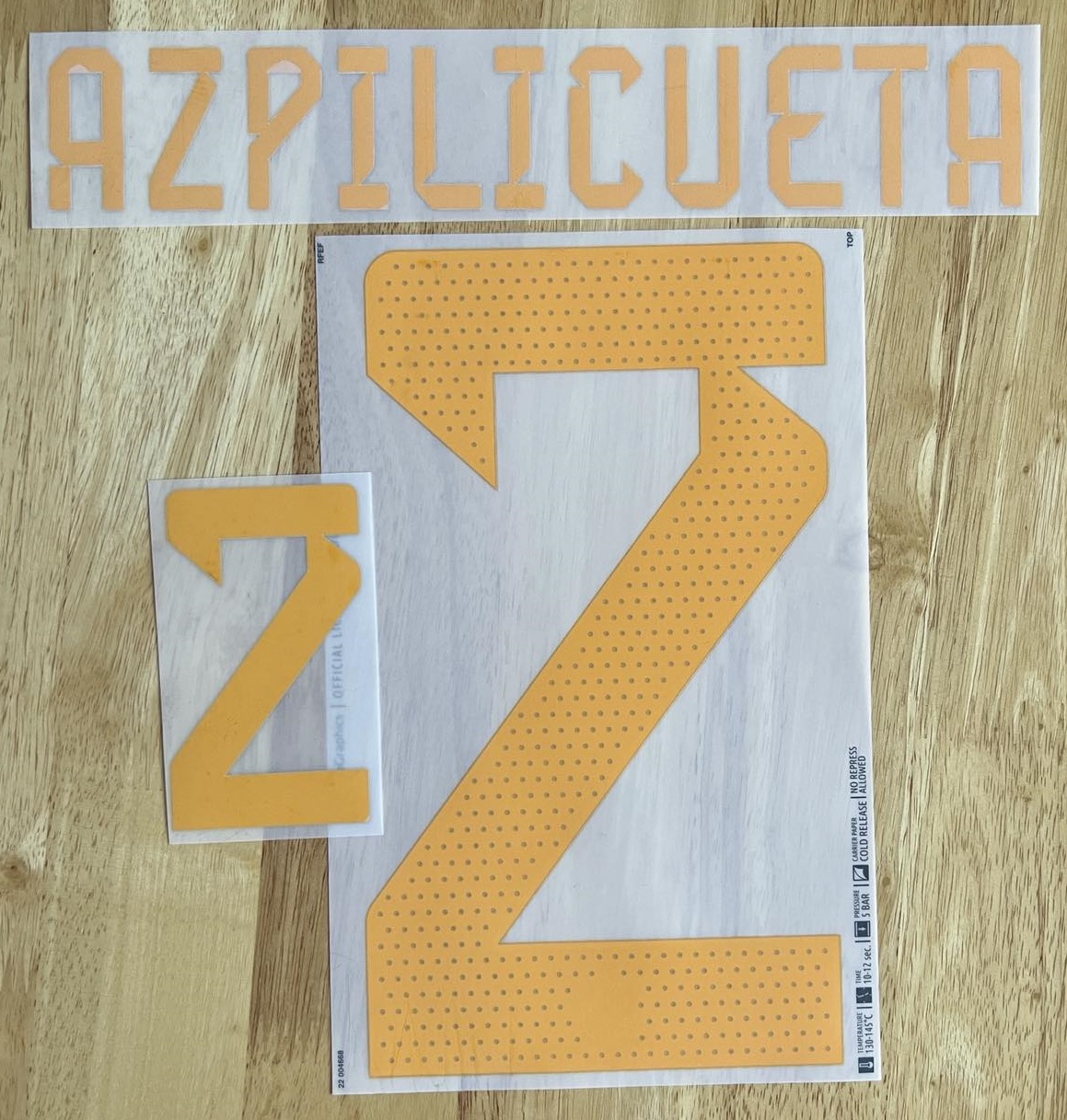 Spanien AZPILICUETA Player Flock fürs adidas Home Trikot FIFA WM 2022- Quali EM 2024
