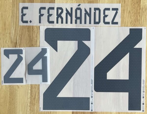 Argentinien E.FERNANDEZ Player Flock fürs adidas Home Trikot FIFA WM 2022-2023