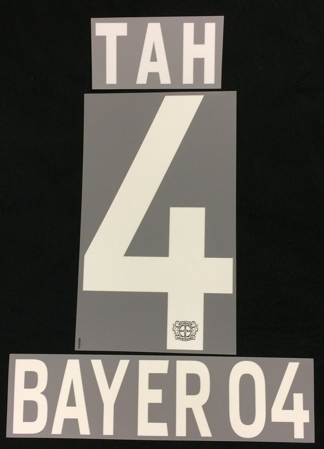 Bayer 04 Leverkusen Spieler Flock Tah adidas Home/ Away Trikot 2014-2015-2016-2017-2018