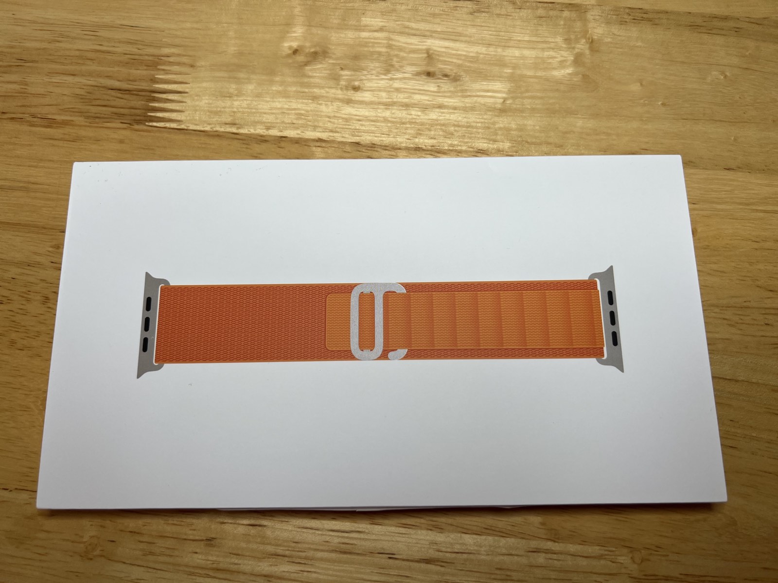 Original Apple Ultra Watch (49 mm) Armband S Alpine Loop Orange Größe S - Armband für 130‑160 mm Umfang