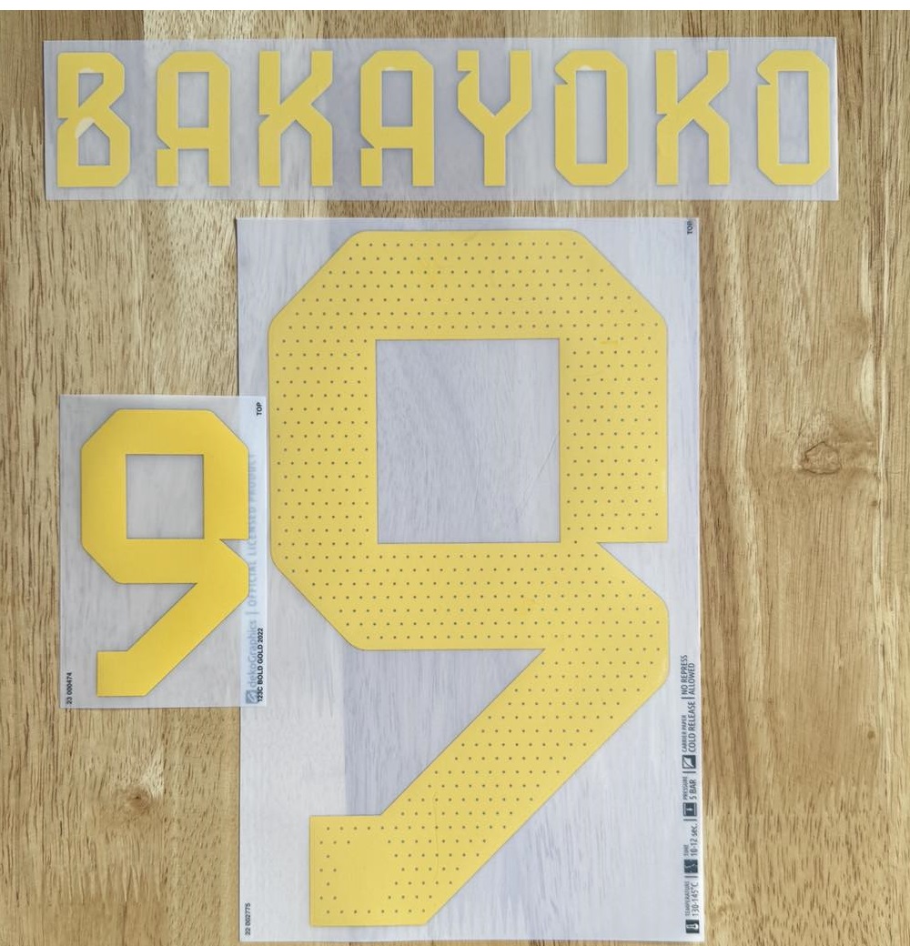 Belgien BAKAYOKO Player Flock fürs adidas Home Trikot FIFA WM 2022- Quali EM 2024