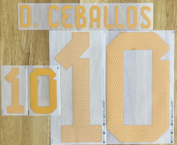 Spanien D.CEBALLOS Player Flock fürs adidas Home Trikot FIFA WM 2022- Quali EM 2024