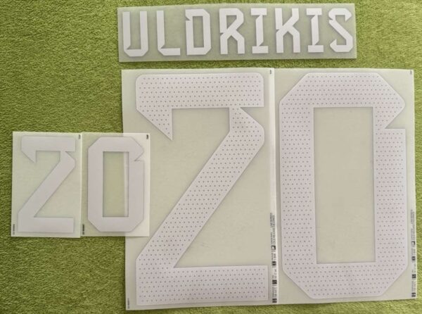 Lettland ULDRIKIS Player Flock fürs adidas Home Trikot FIFA WM 2022- Quali EM 2024