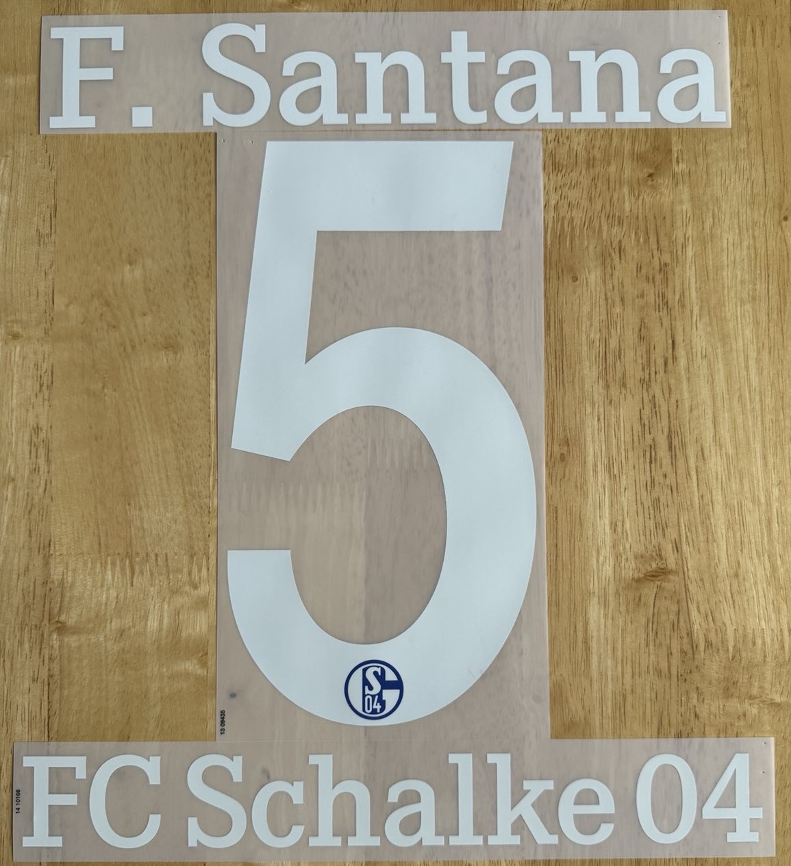 FC Schalke 04 F.Santana Spieler Flock 25cm für adidas Home Trikot 2013-2014-2015