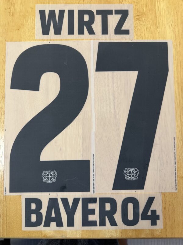 Bayer 04 Leverkusen Spieler Flock WIRTZ Castore Away Trikot 2023-2024 Nr.27