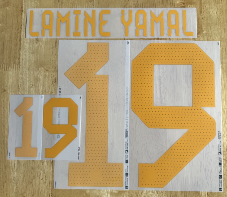 Spanien LAMINE YAMAL Nr.15 Player Flock fürs adidas Home Trikot FIFA WM 2022- Quali EM 2024