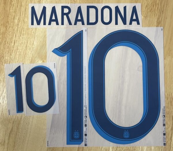 Argentinien Argentina Maradona - Flock für Adidas Home Trikot Copa America 2019