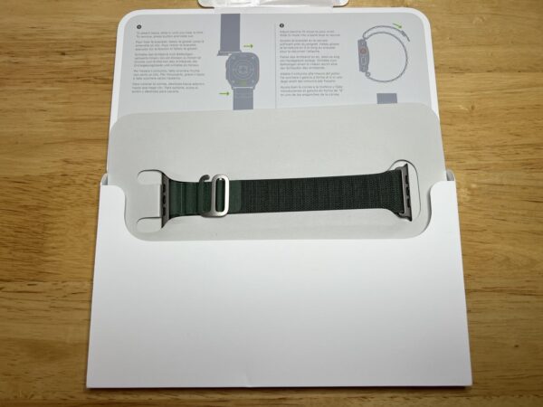 Original Apple Ultra Watch (49 mm) Armband M Alpine Loop Grün Größe М - Armband für 145‑190 mm Umfang – Bild 3