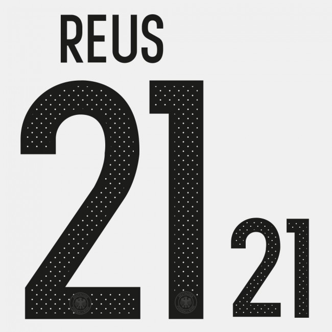 DFB Deutschland REUS Flock für adidas Home Trikot EM 2016-Q.WM 2018