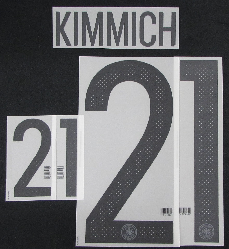 DFB Deutschland KIMMICH Flock für adidas Home Trikot EM 2016-Q.WM 2018