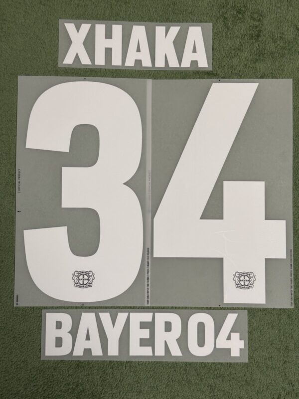 Bayer 04 Leverkusen Spieler Flock Xhaka Castore 3rd Away Trikot 2023-2024