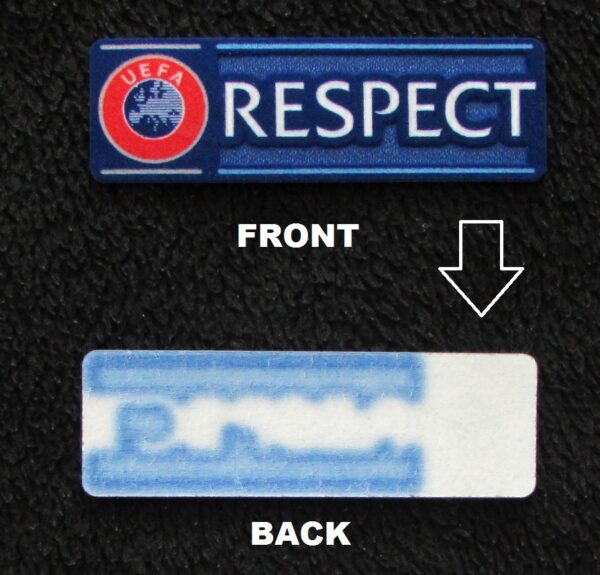 Original 1 Stück UEFA Respect Sleeve Badge Patch alle Trikots 2012-2021