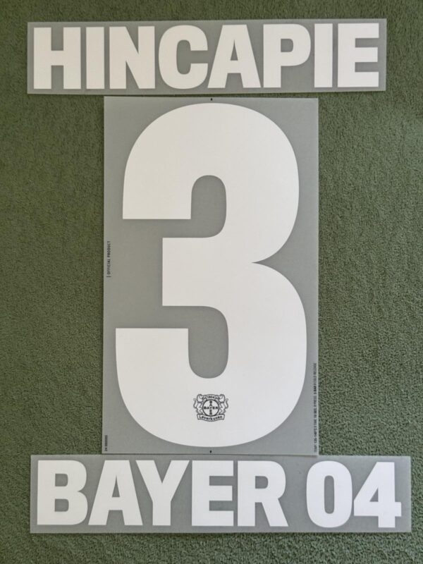 Bayer 04 Leverkusen Spieler Flock Hincapie Castore Home Trikot 2024-2025