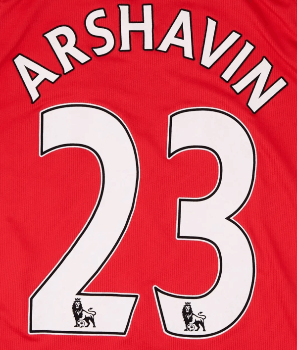 Arsenal London Arshavin Flock für Nike Premiership Home Trikot 2008-2009-2010