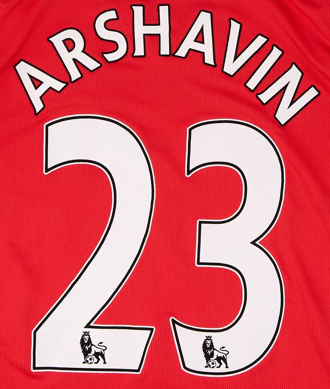 Arsenal London Arshavin Flock für Nike Premiership Home Trikot 2008-2009-2010
