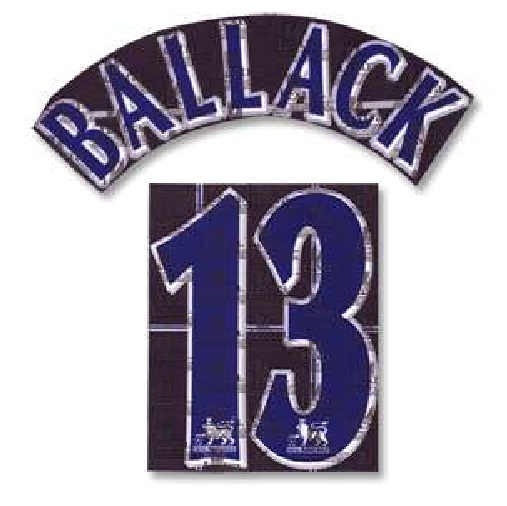 Chelsea London FC Ballack Lextra Flock für adidas Premiership Away Trikot 2006-2007