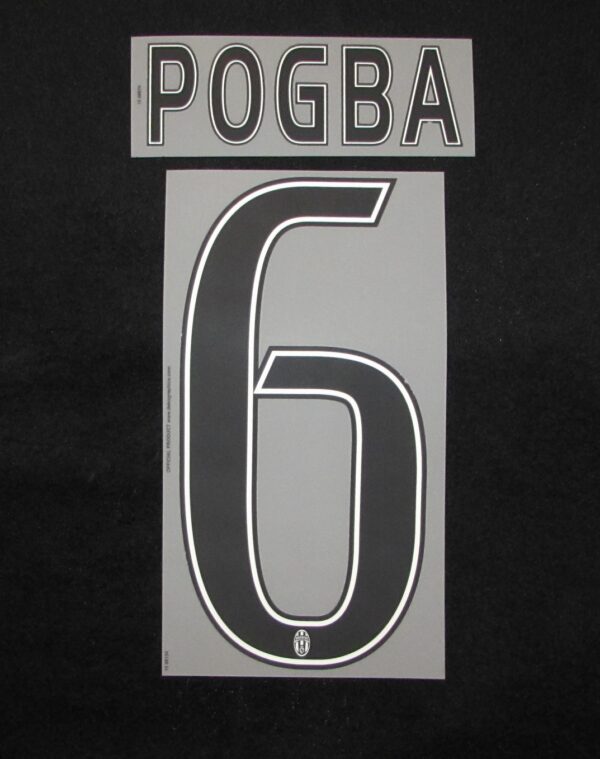 Juventus Turin Torino Player Flock fürs adidas Home/Away/3rd Trikot Pogba 2015-2016-2017