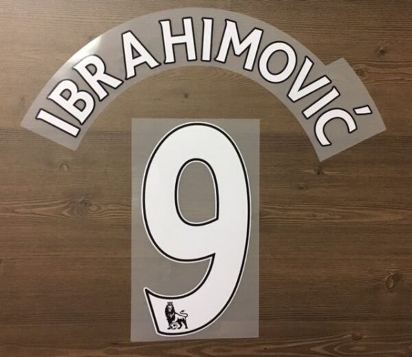 Manchester United FC Ibrahimovic Flock für adidas Premiership Home Trikot 2016-2017