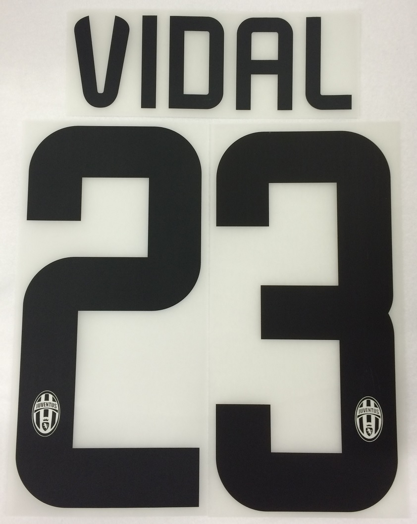 Juventus Turin Torino Player Flock fürs Nike Home Trikot Vidal 2014-2015